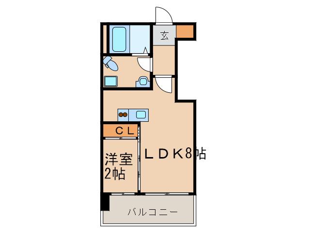 グランフォーレ大名プレミア(1LDK/10階)の間取り写真