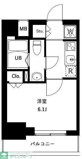 アーバンパークお花茶屋(1K/9階)の間取り写真
