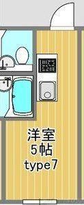 KAISEI上新庄(ワンルーム/4階)の間取り写真