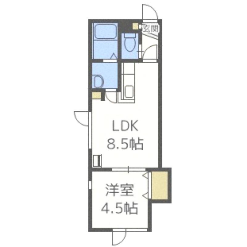 THISTLE615 (1LDK/2階)の間取り写真