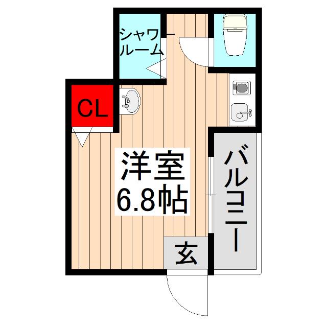 コーポサンユー(ワンルーム/1階)の間取り写真