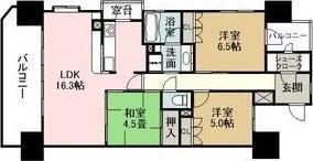 ファミリアーレ小幡苗代(3LDK/3階)の間取り写真