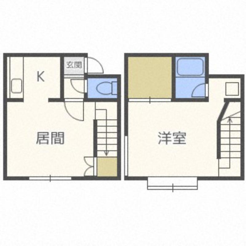 ハイドパーク(1SLDK/2階)の間取り写真