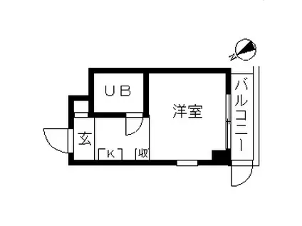 トップ西谷第一(ワンルーム/1階)の間取り写真