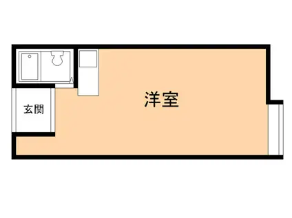 学ハウスYOU77(ワンルーム/2階)の間取り写真