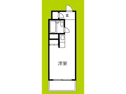 桑田商店ビル(ワンルーム/4階)の間取り写真