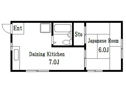 サンライトハイツ(1DK/2階)の間取り写真