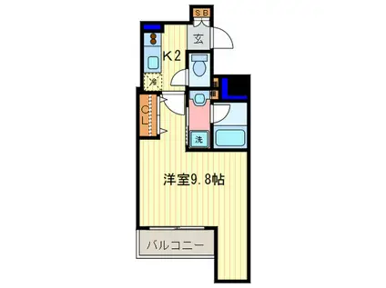 イルマーレ京都高倉(1K/4階)の間取り写真