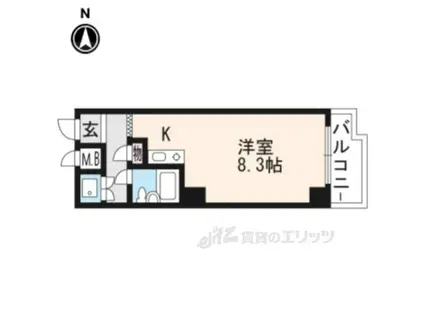 ロイヤルプラザ御幸町(ワンルーム/3階)の間取り写真