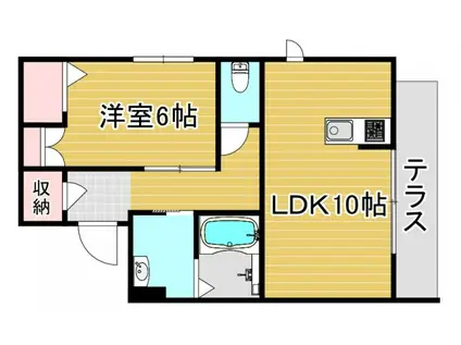 シャーメゾン ボナール(1LDK/1階)の間取り写真