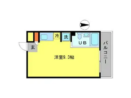 是空 JYUSO(ワンルーム/4階)の間取り写真