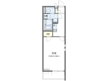 ROUTE16(1K/2階)の間取り写真
