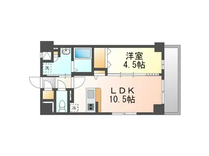 GRANDE・ROUE DAIWA(1LDK/5階)の間取り写真