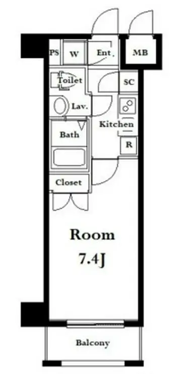 グランド・ガーラ南麻布 5階階 間取り