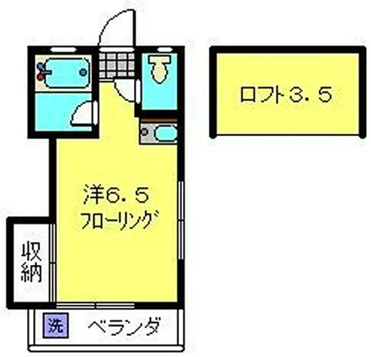 リバーサイド港南 1階階 間取り