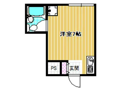 オリーブハウスII(ワンルーム/3階)の間取り写真