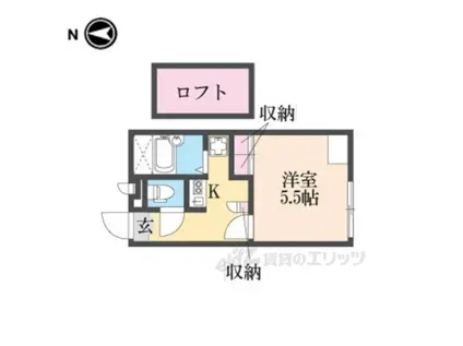 レオパレス水堂(1K/2階)の間取り写真