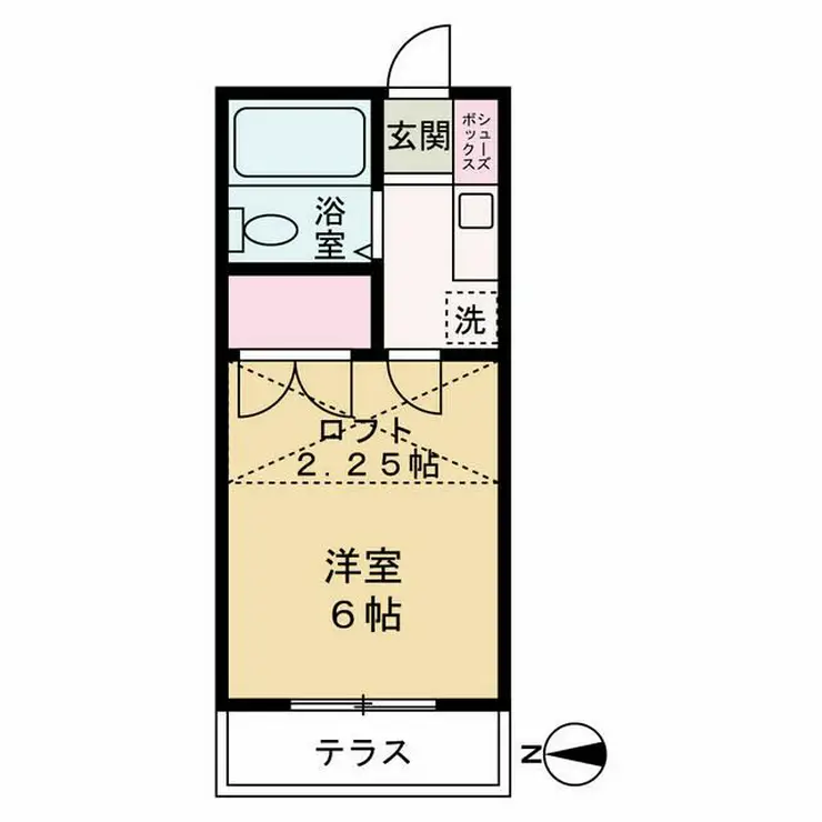 ヴィラージュ東伏見 1階階 間取り