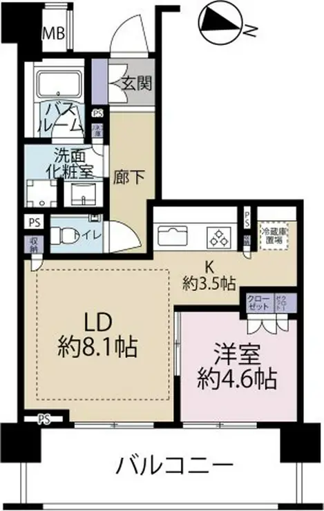 アトラス品川中延 3階階 間取り