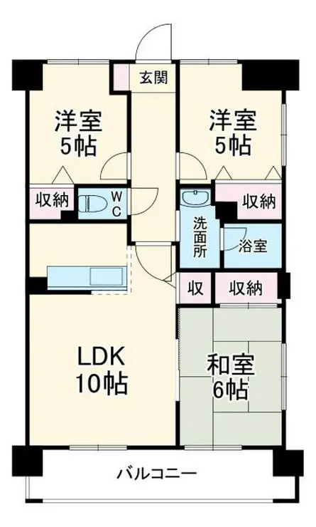 リトルリバー 2階階 間取り