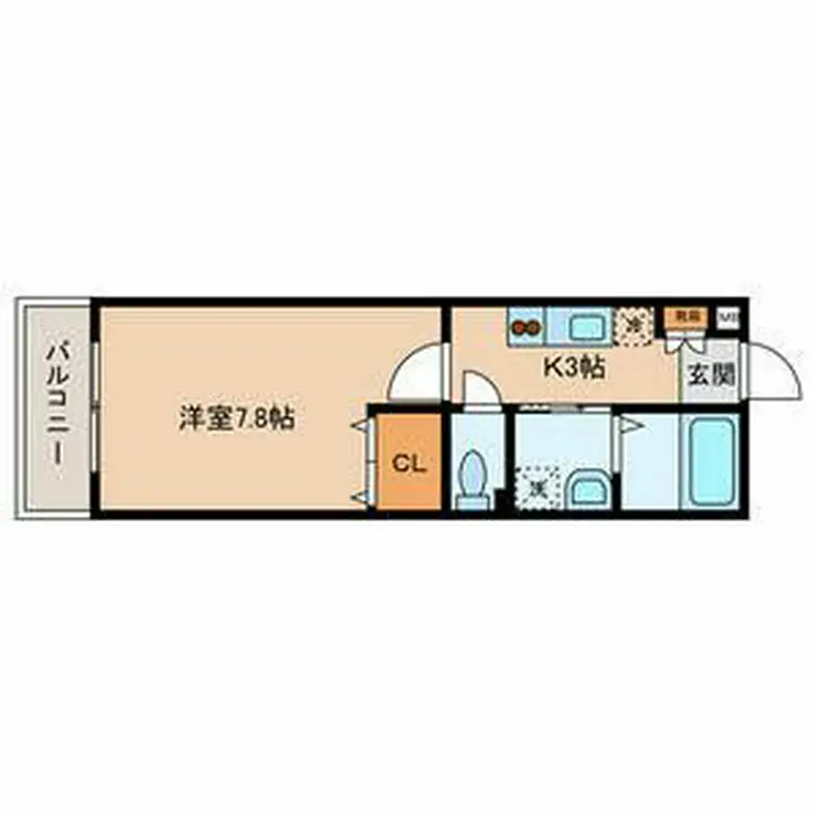 シャテロハイツ弐番館 2階階 間取り