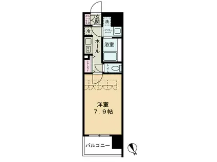 アドバンス東梅田アクシス(1K/3階)の間取り写真