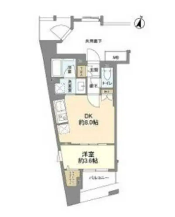 リビオレゾン千代田岩本町ルジェンテ 3階階 間取り