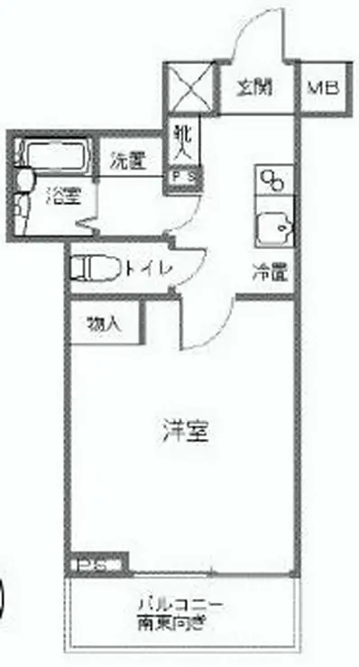 パレ・ホームズ天王洲 1階階 間取り