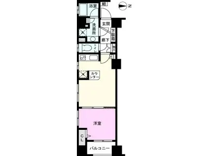 コアマンション御徒町フリージオ(1LDK/2階)の間取り写真