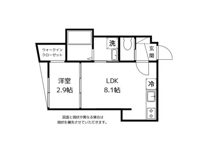 STORY 841(1LDK/2階)の間取り写真