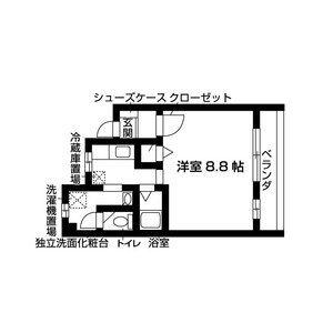 クリビアちくさB棟(ワンルーム/5階)の間取り写真