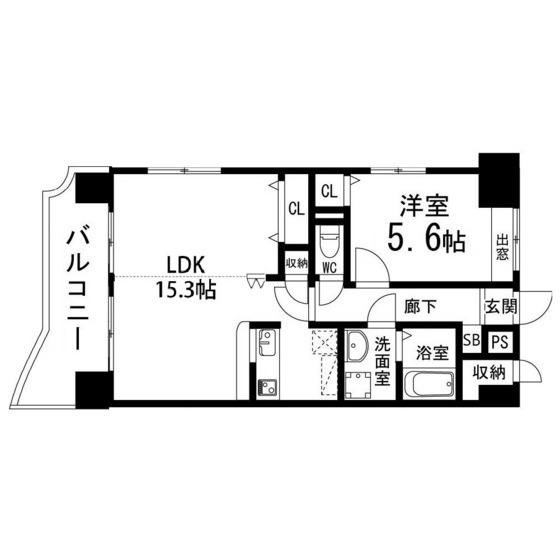 WILLDO高砂(1LDK/8階)の間取り写真