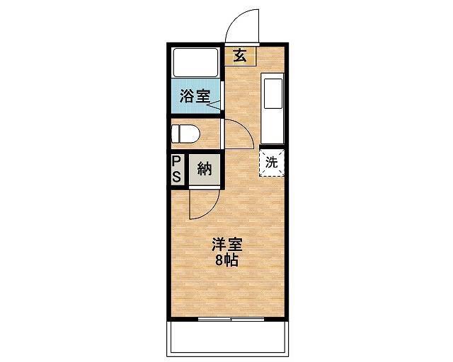 グレイス荒田壱番館(1K/5階)の間取り写真