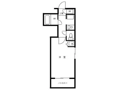 南林間IMビル(1K/2階)の間取り写真