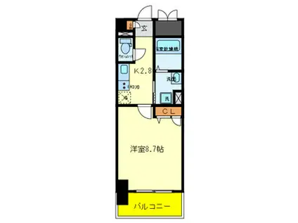 メルベーユ西淀(1K/7階)の間取り写真