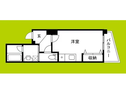 ヴォルベール中崎(ワンルーム/5階)の間取り写真