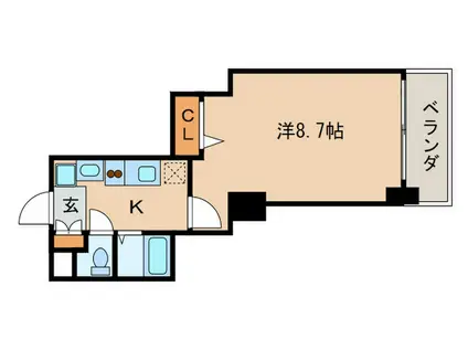 京都ステーションコート(1K/10階)の間取り写真