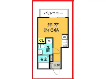ＪＲ常磐線 亀有駅 徒歩10分 3階建 新築(ワンルーム/2階)の間取り写真