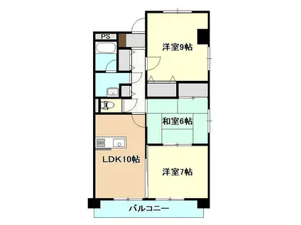 ベロウ蔵(3LDK/3階)の間取り写真