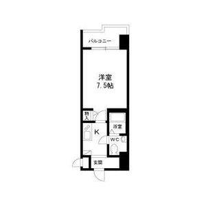 エコロジー鶴舞レジデンス(1K/10階)の間取り写真