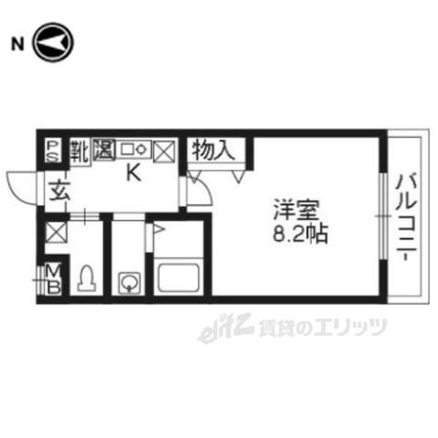 コーポ伊藤(1K/1階)の間取り写真