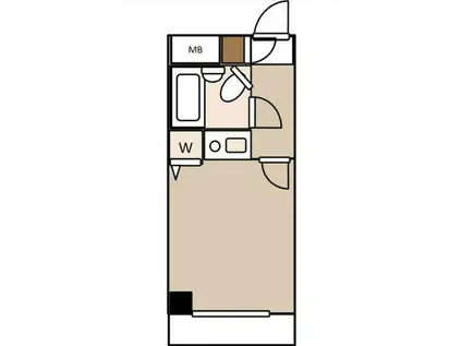 ライオンズマンション北綾瀬第二(ワンルーム/2階)の間取り写真