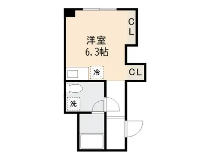 LUONTO KAMEOKACHO(ワンルーム/4階)の間取り写真