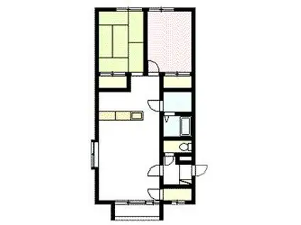 おんだハイツキュート823(2LDK/2階)の間取り写真