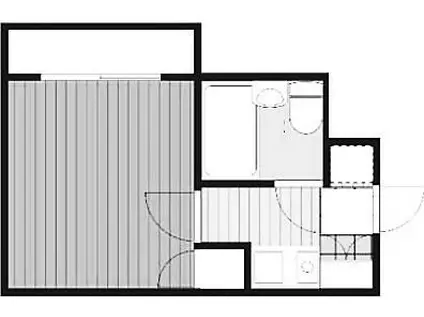 アリーナ相模大野(1K/4階)の間取り写真