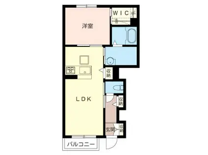 GRANHILL日吉台(1LDK/1階)の間取り写真