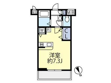 グランヴァン大井町II(ワンルーム/7階)の間取り写真