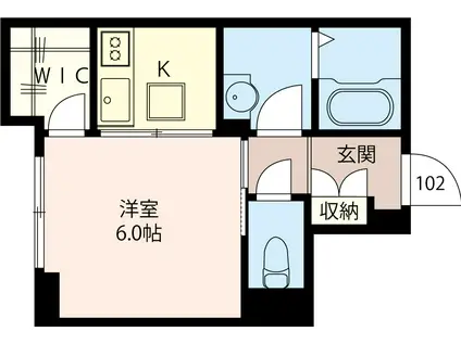 シャーメゾン新目白(1K/1階)の間取り写真