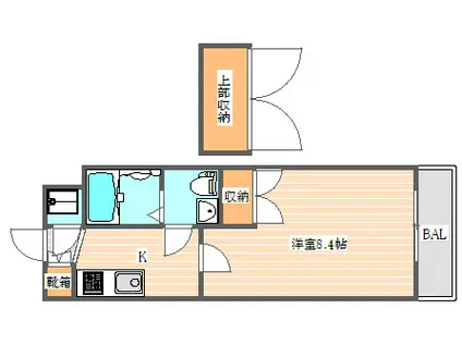 NO70 HARBOR サウス TOWER(1K/16階)の間取り写真