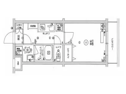 スカイコートパレス千川(1K/3階)の間取り写真